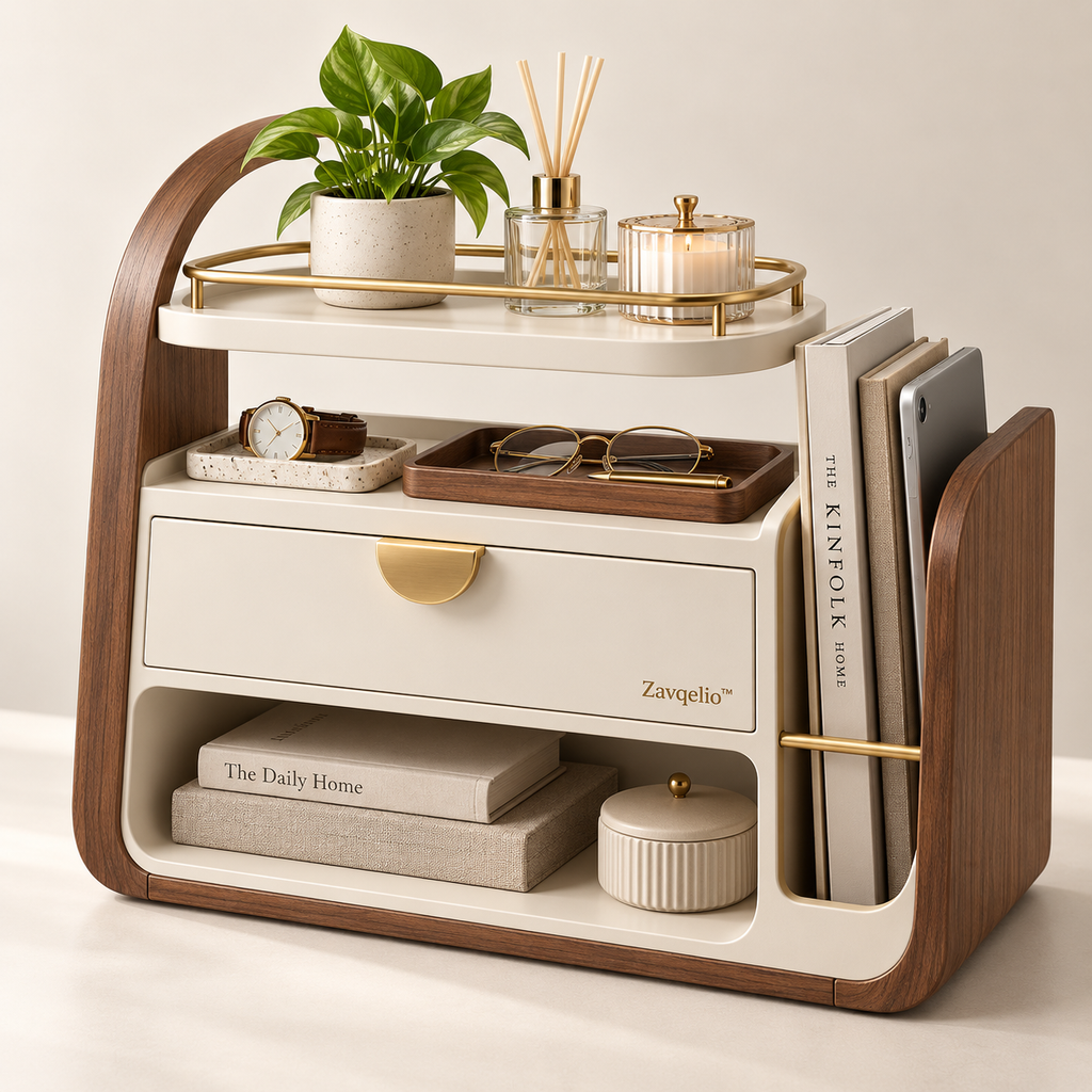 Zavqelio™ Arched Multi-Zone Desktop Organizer